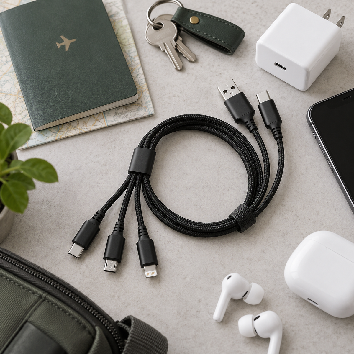 3-in-1 Multi Charging Cable for Travel